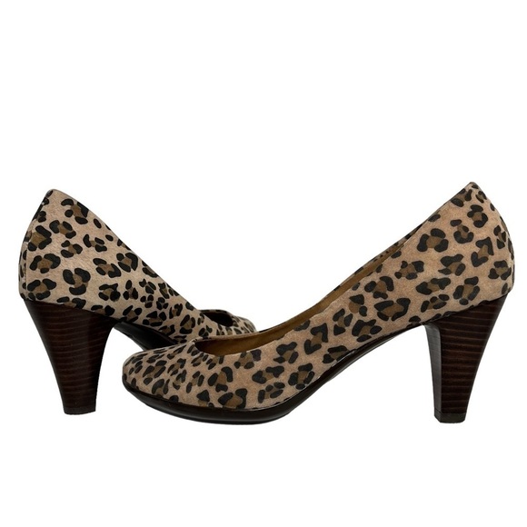 GIANI BERNINI Sweets Leopard Print Pumps Heels Women's Size 8 - Picture 1 of 16